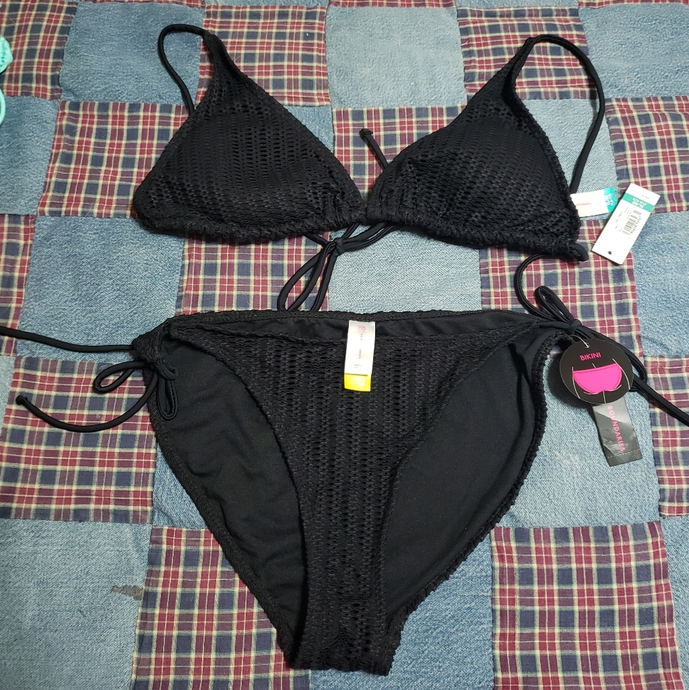 NWT Bikini Black Large